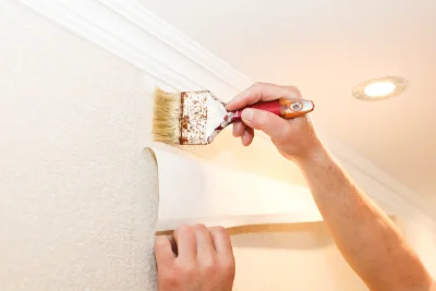 Pose de papier peint à Antully — revêtements muraux et toiles de verre